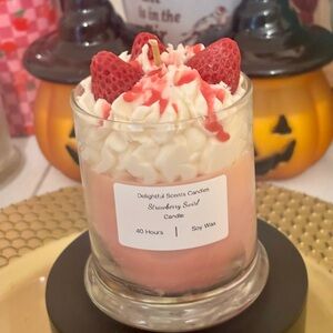 Strawberry Swirl Candle